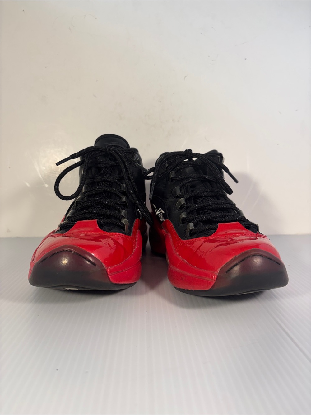 Allen Iverson #3 Men's Black and Red Reeboks
